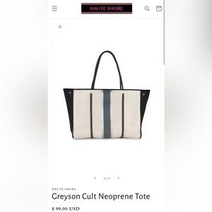 Greystone Cult Neoprene Tote Bag by Haute Shore
